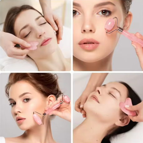 2Pcs Roller for Face Neck Eye Facial Massage Kit