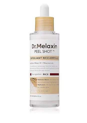 Dr.Melaxin White & Black Rice Ampoule Exfoliating Essence Long-lasting Moisturizing Serum Hydrating Oil Control Gentle Skin Care